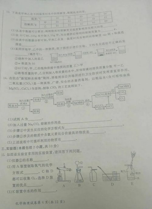 2020年內(nèi)蒙古呼和浩特中考化學(xué)真題解析